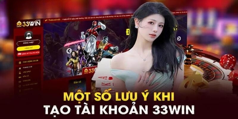 Điểm qua những lưu ý về quá trình đăng ký 33WIN